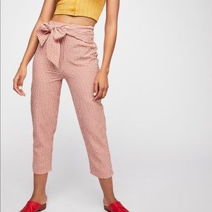 New Free People Westside gingham seersucker pants